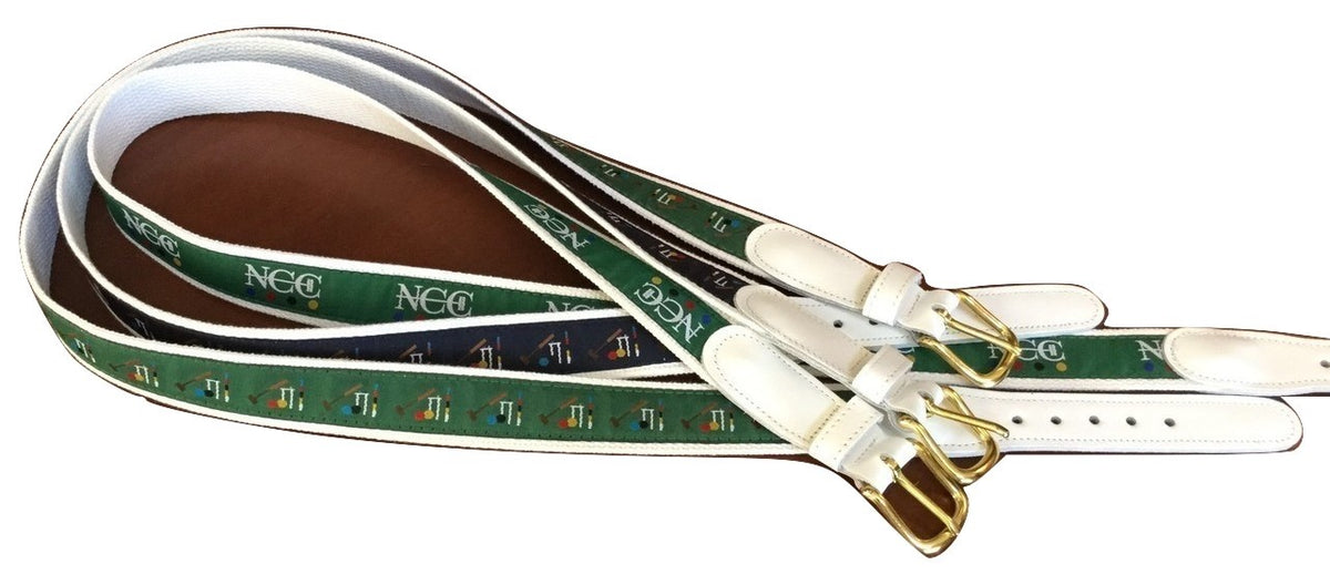 National Croquet Center Pro Shop - Mens Preston Leather Ribbon