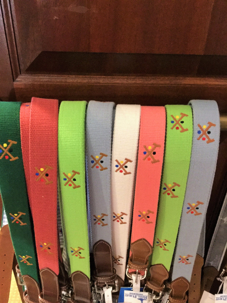 National Croquet Center Pro Shop - Men's Needlepoint Belt – NCC ProShop