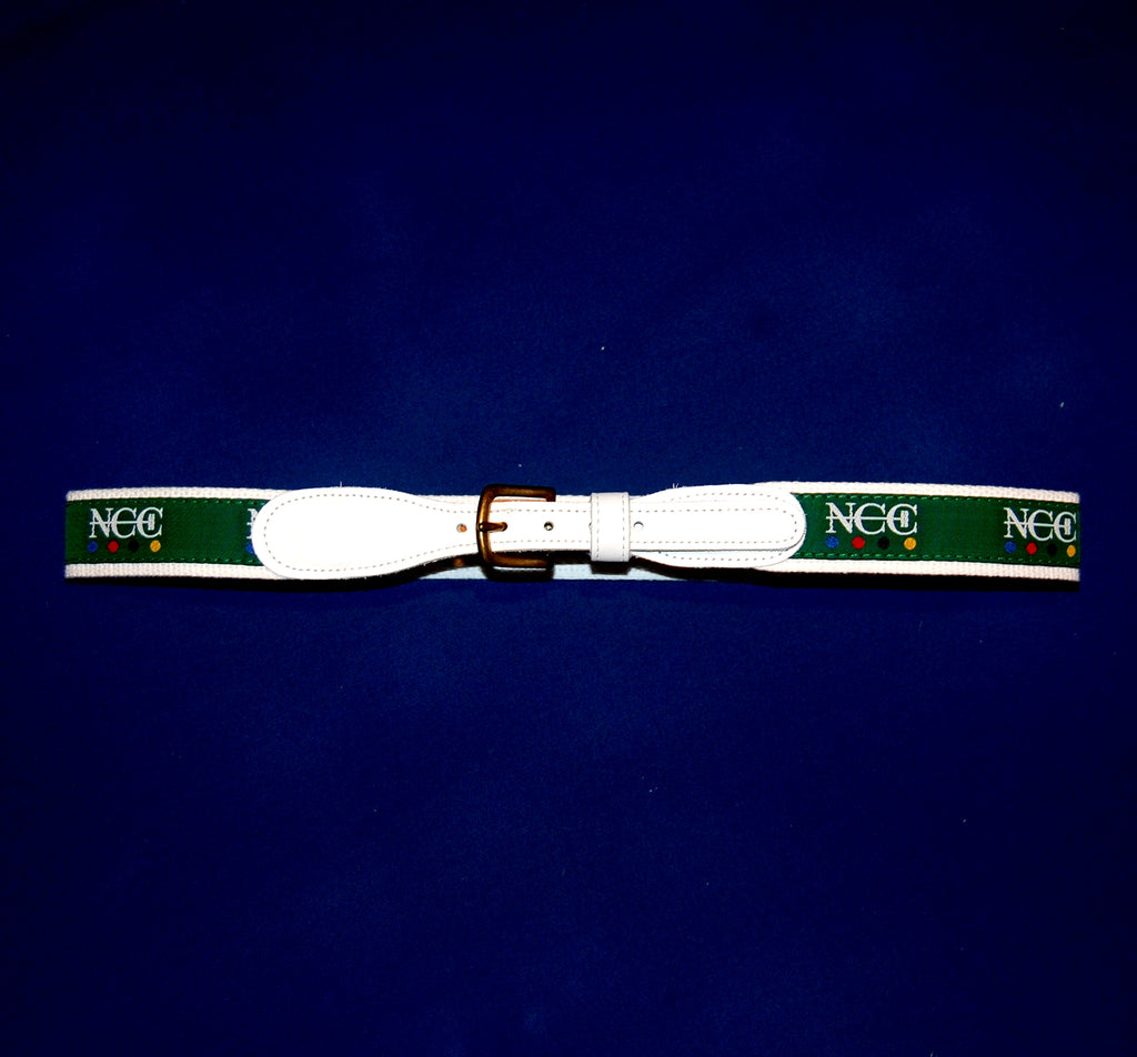 National Croquet Center Pro Shop - Mens Preston Leather Ribbon Belt ...